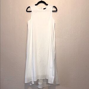 Banana Republic White Sleeveless A-Line Dress